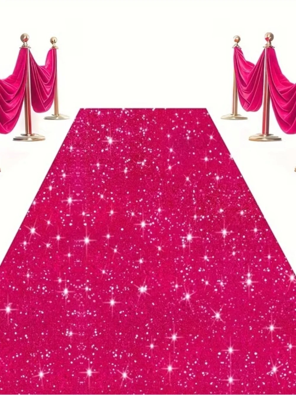 Red Glitter Event Runner Carpet